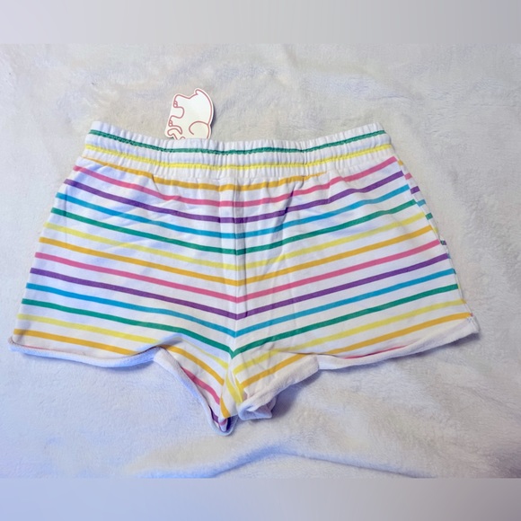 IVORY ELLA Rainbow Stripe Shorts Juniors - Picture 4 of 8